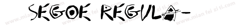 兰亭大黑Segoe Regula字体转换